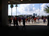 Inside the stadium, to get cool temps were in the high 80's